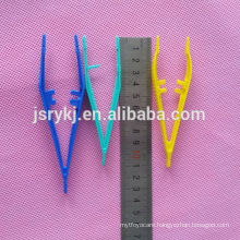 2015 China disposable medical clamps plastic sponge holder forceps 13cm